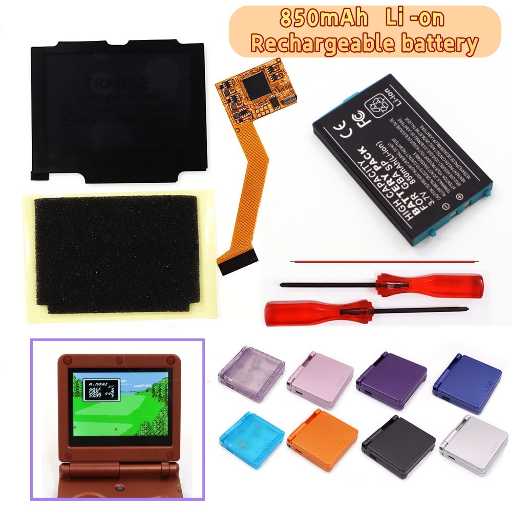 Lcd Screen Arcade - بطارية 3.7 فولت V2 لجهاز GBA