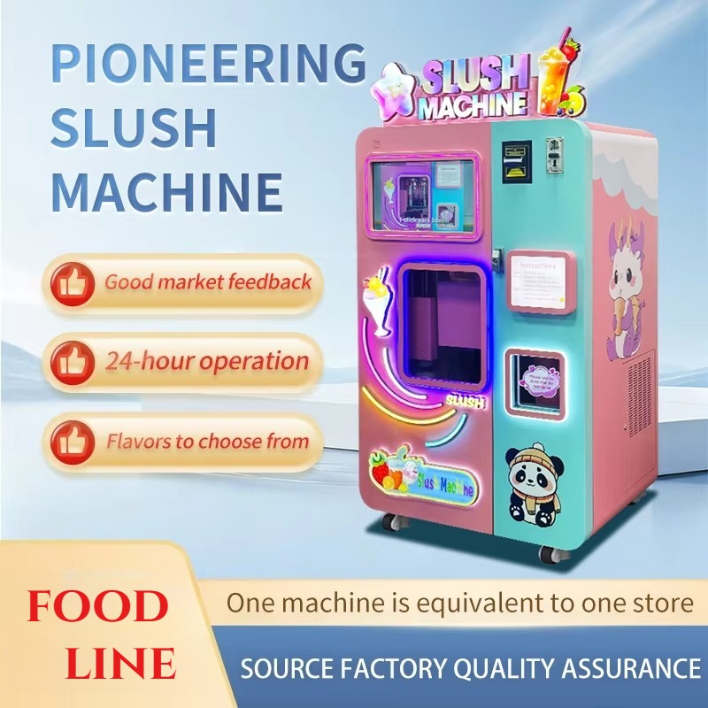 آلة بيع السلاش سريعة الذوبان م - مراجعة Slushie Machine Vending وسعره
