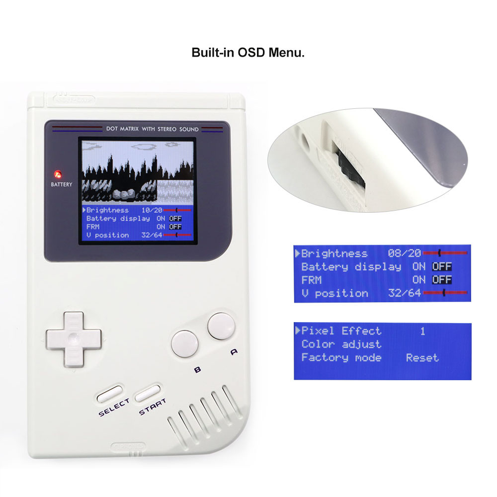 لـ Game Boy DMG GB DMG V5 Ultr - مراجعة Lcd Screen Arcade وسعره