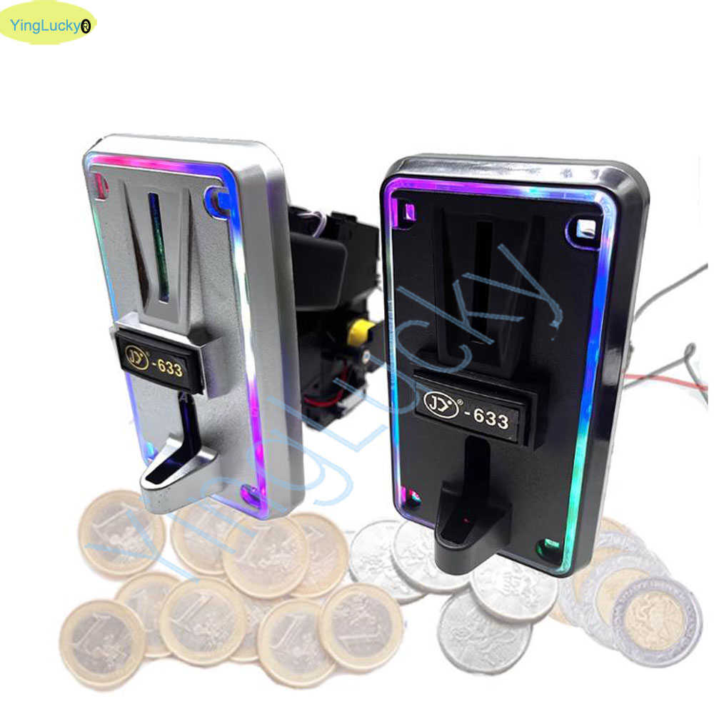 الملونة LED متعددة عملة متقبل  - مراجعة Arcade Card Vending Machine وسعره