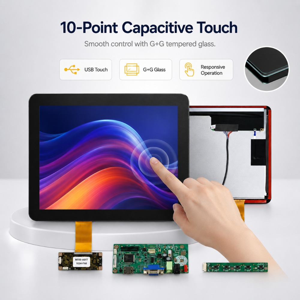 شاشة LESOWN مقاس 15 بوصة بدقة  - مراجعة Lcd Screen Arcade وسعره